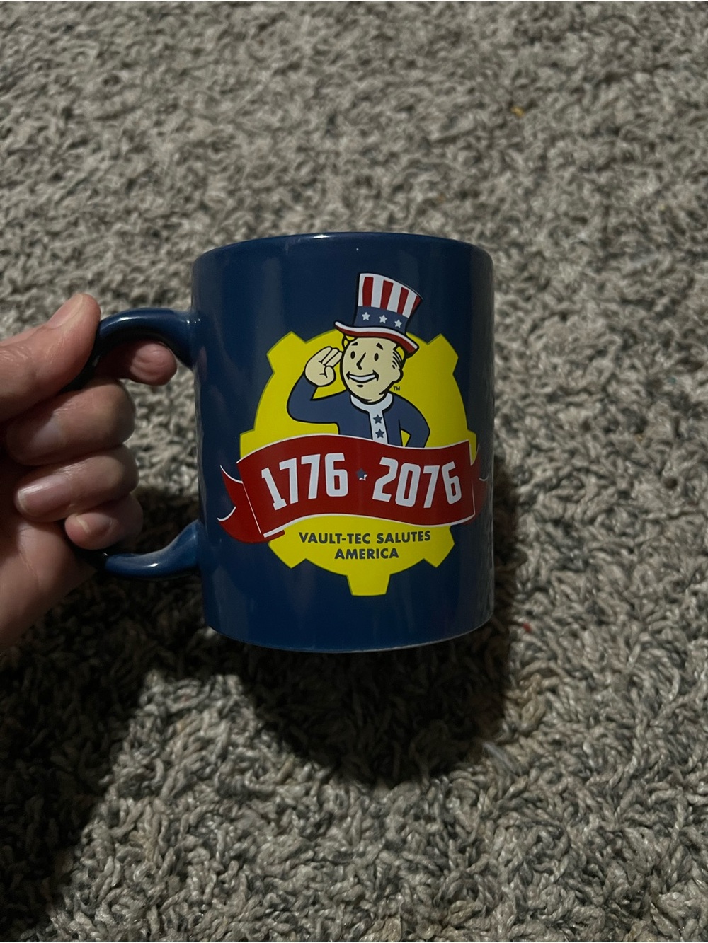 Vault-Tec 1776-2076 Blue Ceramic Mug
